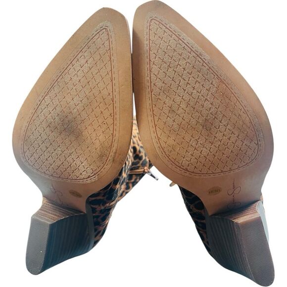 Jessica Simpson Zeana Leopard Print Suede Knee-High Boots - Picture 8 of 14